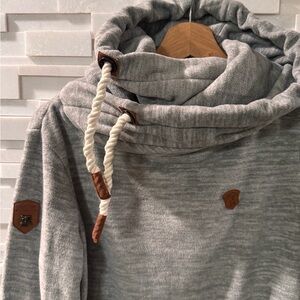 NAKETANO Brave New World Designer Cowl Neck Sweatshirt/Pullover - Women’s Medium